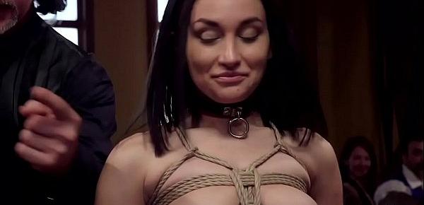  Anal slaves disciplined at bdsm party